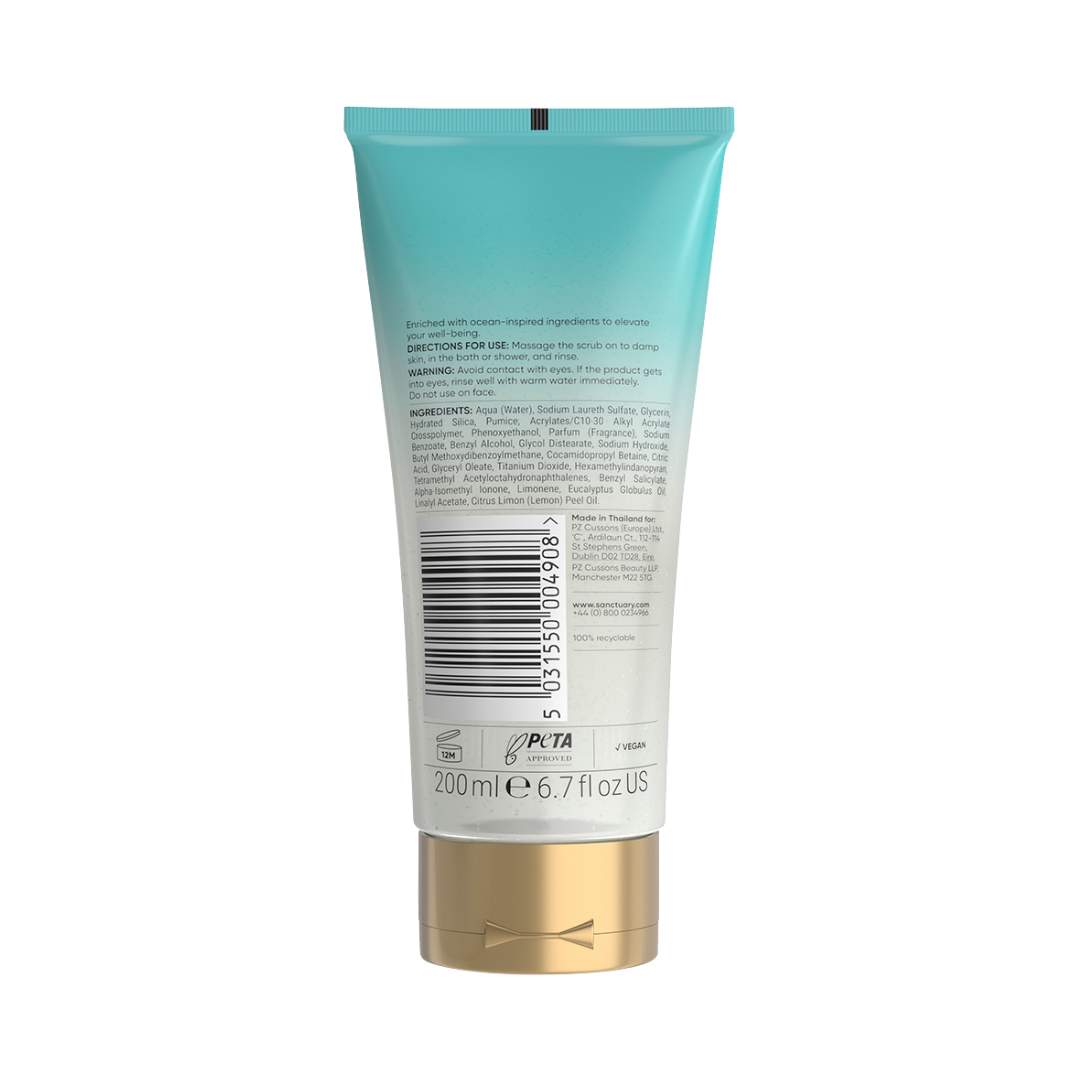 Sanctuary Spa Telový peeling Aqua Serenity, 200 ml
