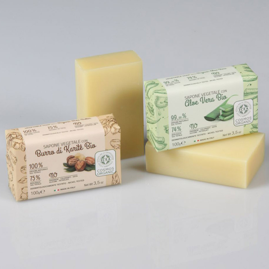 Iteritalia Certifikované prírodné rastlinné mydlo s BIO maslom Karité, 100 g