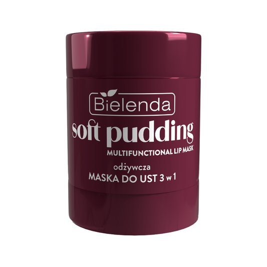 Bielenda SOFT PUDDING Výživná maska na pery 3v1, Very Cherry, 12 g