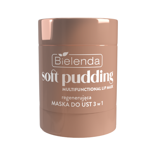 Bielenda SOFT PUDDING Regeneračná maska na pery 3v1, Vanilla Latte, 12 g