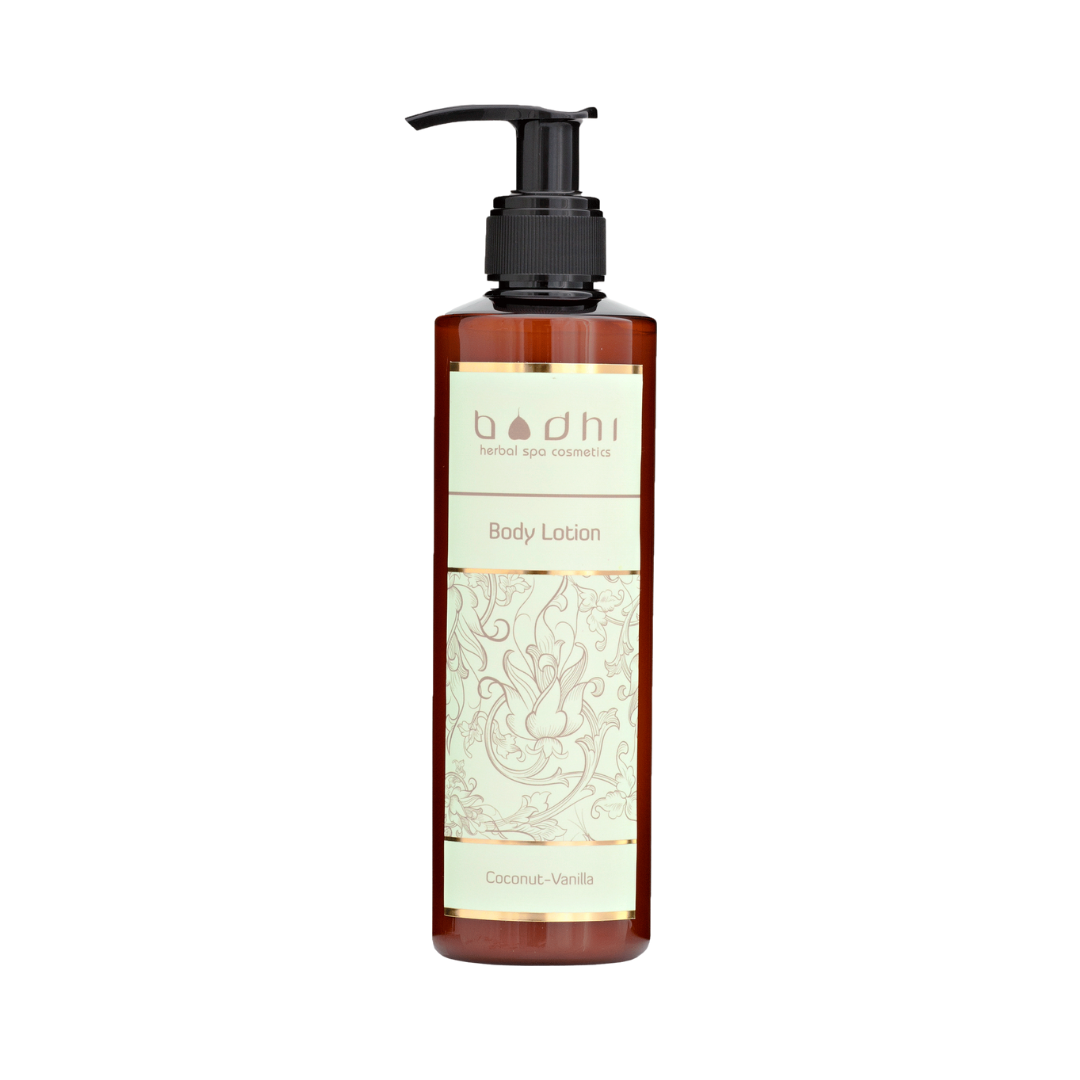 Bodhi Herbal Spa Telové mlieko na suchú pokožku Kokos a Vanilka, 250 ml