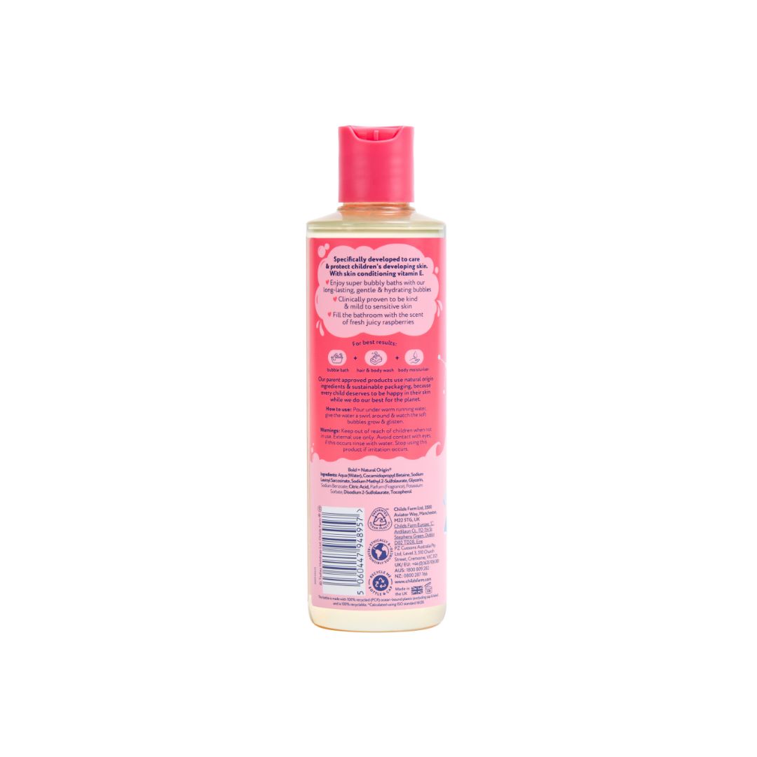 Childs Farm Bublinkový kúpeľ malina, 250 ml