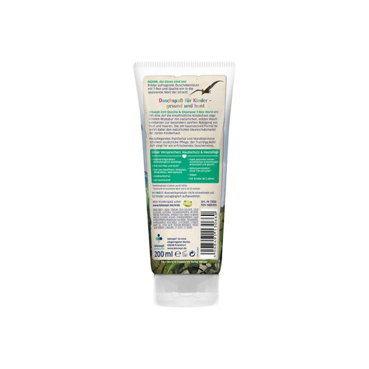 Tetesept Sprchový gél + šampón Dinosaurus 2v1, 200 ml