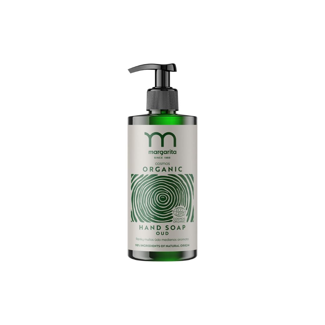 MARGARITA Cosmos Organic Mydlo na ruky s vôňou dreva oud, 300 ml