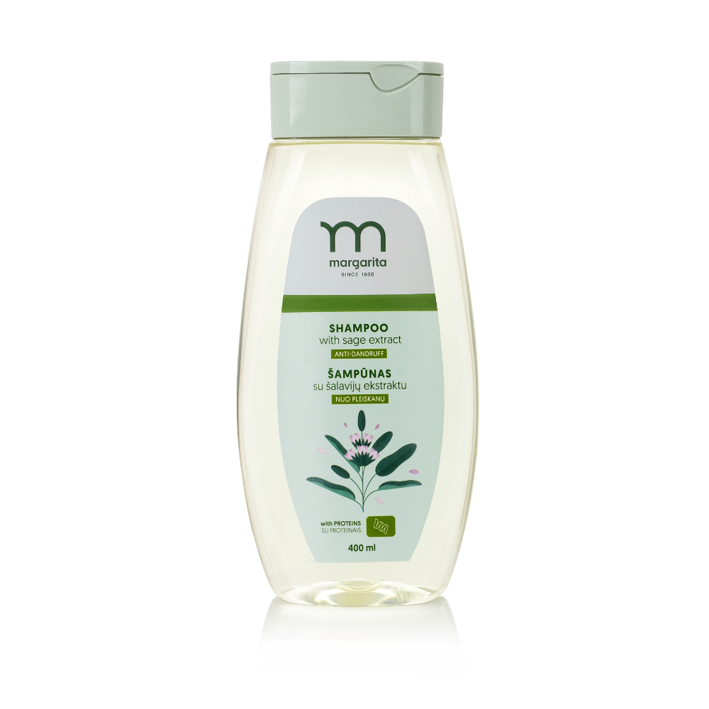 MARGARITA Šampón proti lupinám s proteínmi a výťažkom zo šalvie, 400 ml