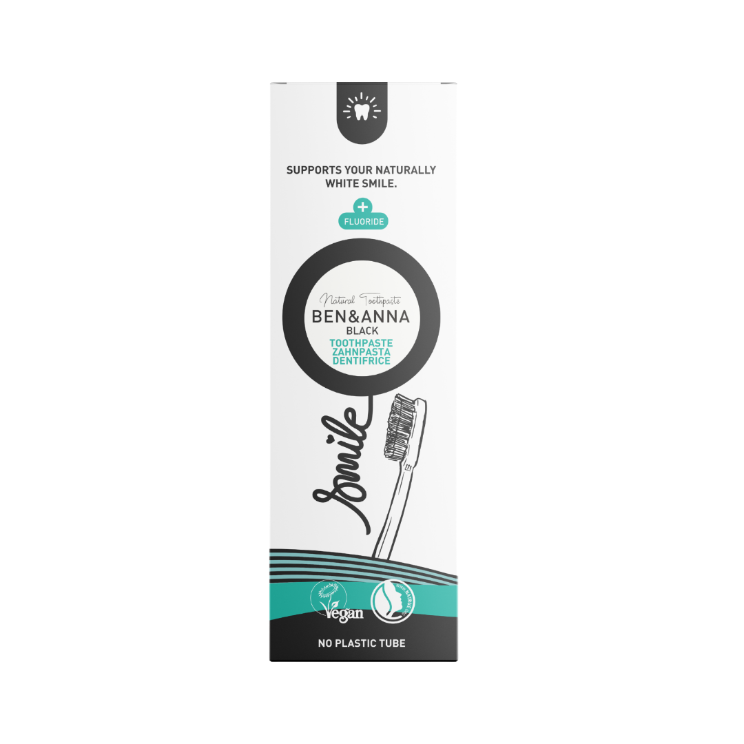 BEN&ANNA Zubná pasta tuba BLACK, 75 ml