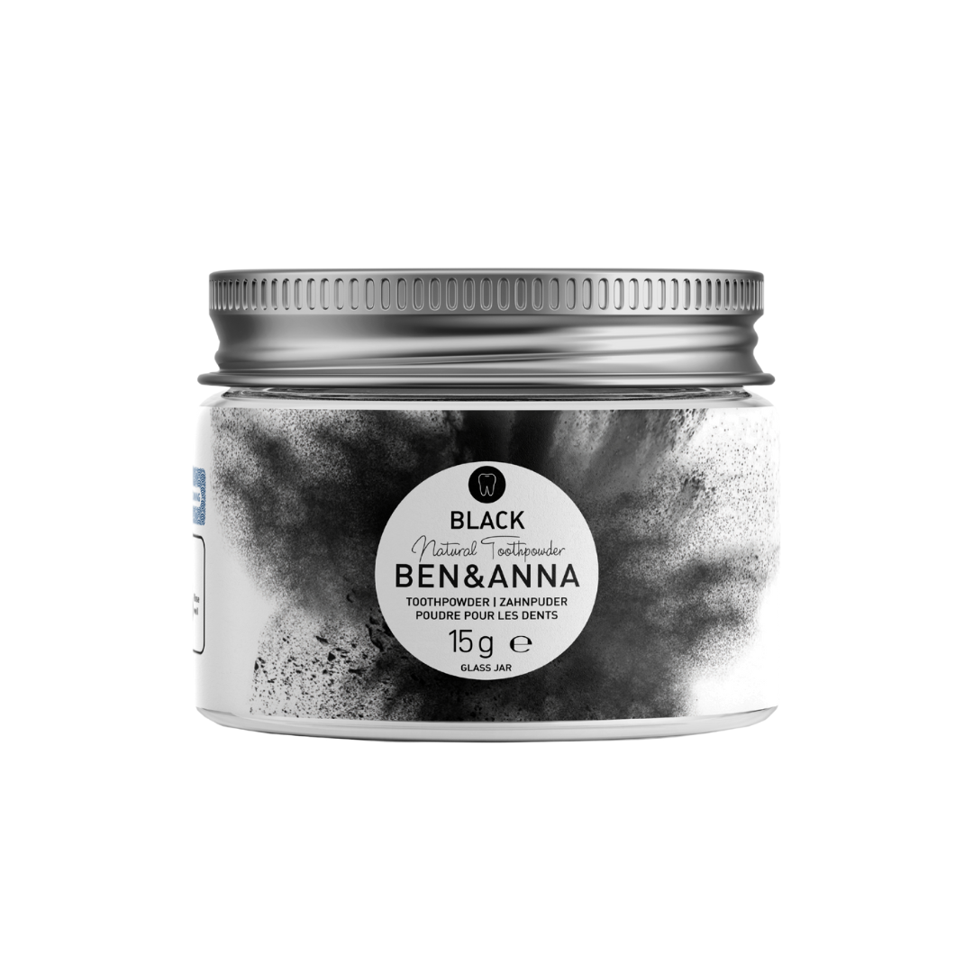 BEN&ANNA Zubná pasta prášok BLACK, 15 g