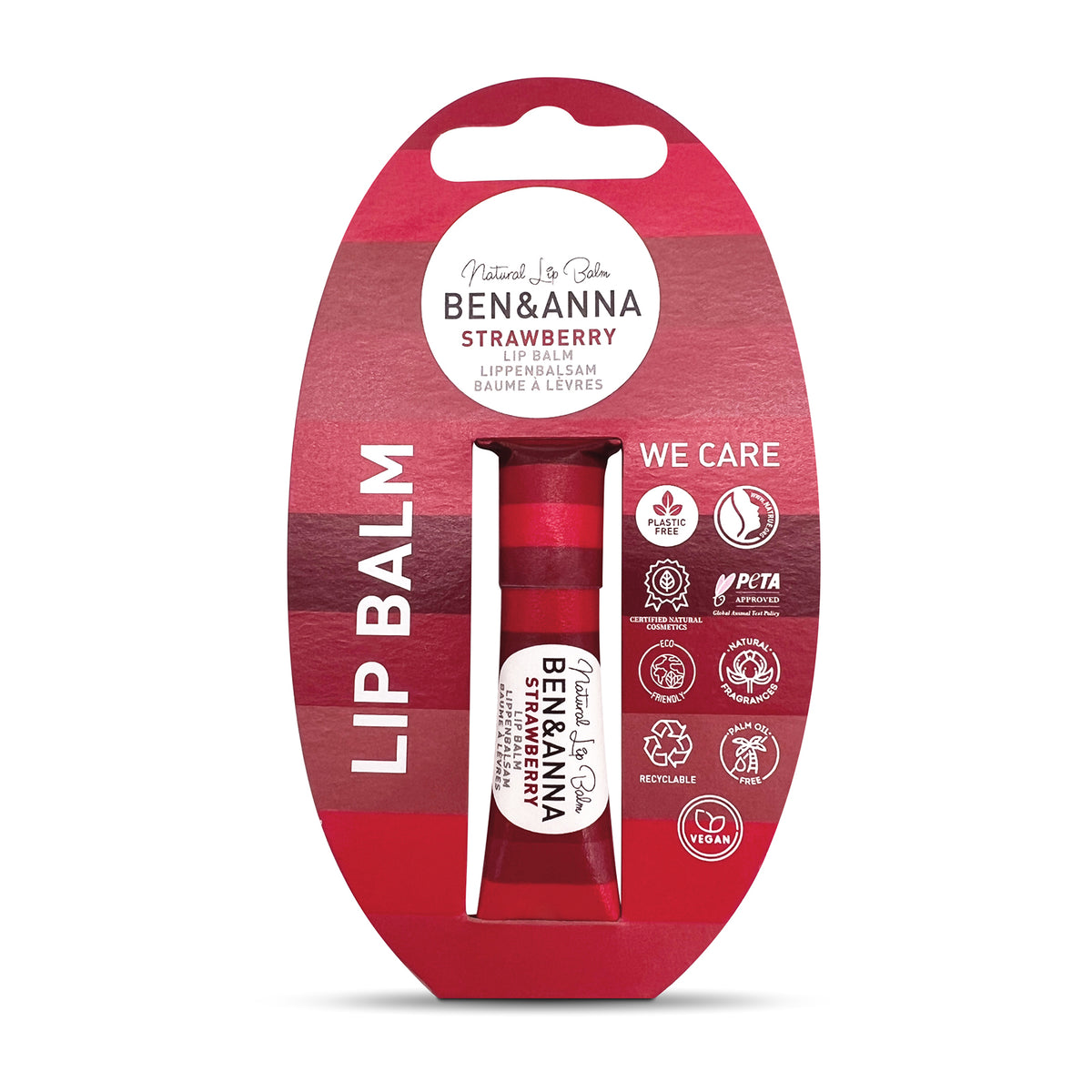 BEN&ANNA Balzam na pery STRAWBERRY, 6g