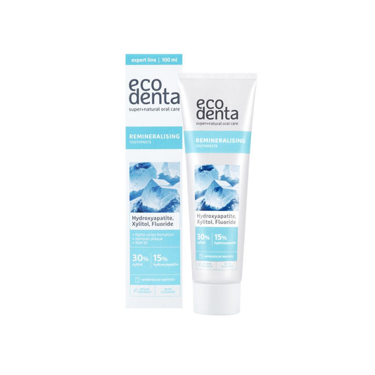 Ecodenta Remineralizačná zubná pasta s xylitolom & hydroxyapatitom, 100ml