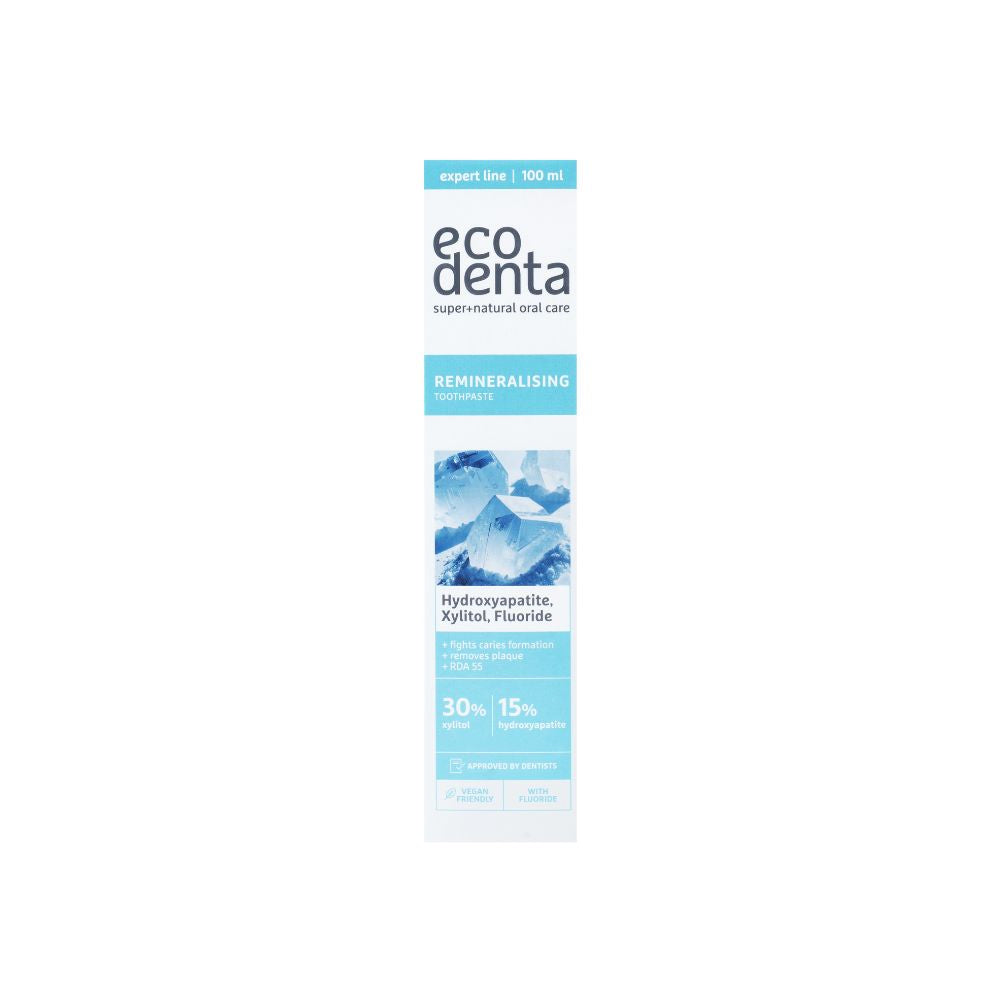 Ecodenta Remineralizačná zubná pasta s xylitolom & hydroxyapatitom, 100ml