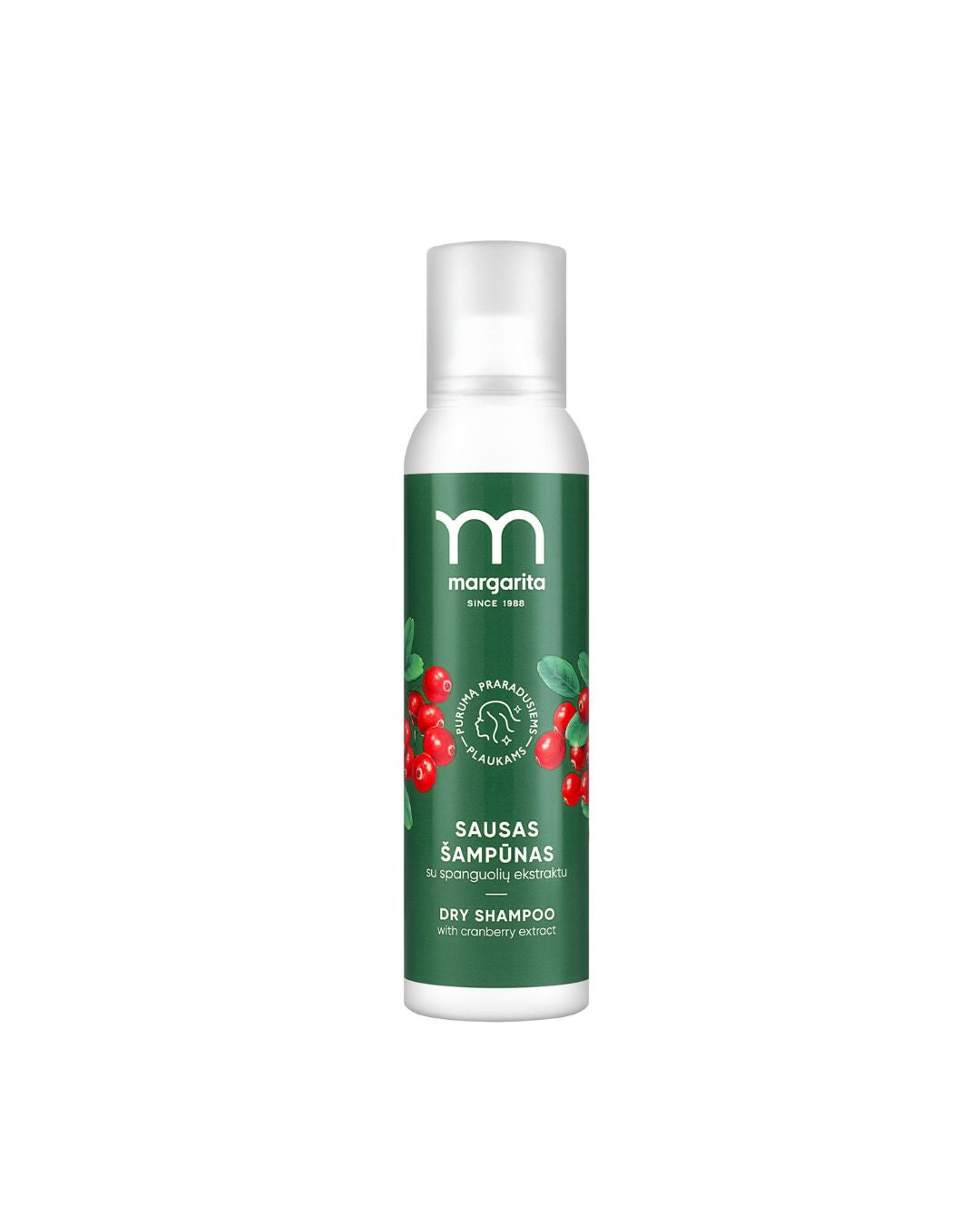MARGARITA Suchý šampón s výťažkami z brusníc, 150 ml