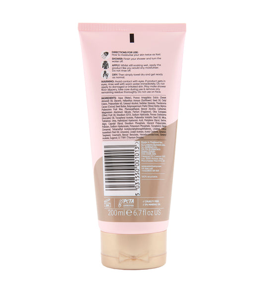 Sanctuary Spa Hydratačné telové mlieko na vlhkú pokožku ľalia, ruža, 200 ml
