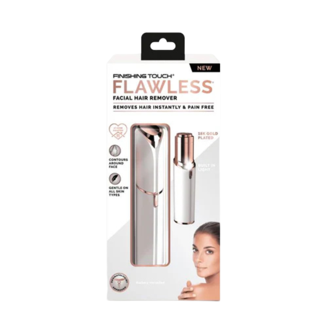 FLAWLESS FINISHING TOUCH Odstraňovač chĺpkov na tvár Biela farba