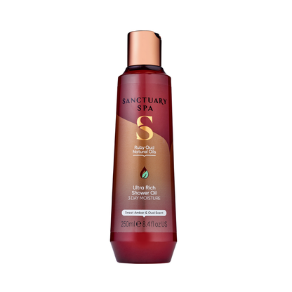 Sanctuary Spa Sprchovací olej Ruby Oud s prírodnými olejmi, 250 ml