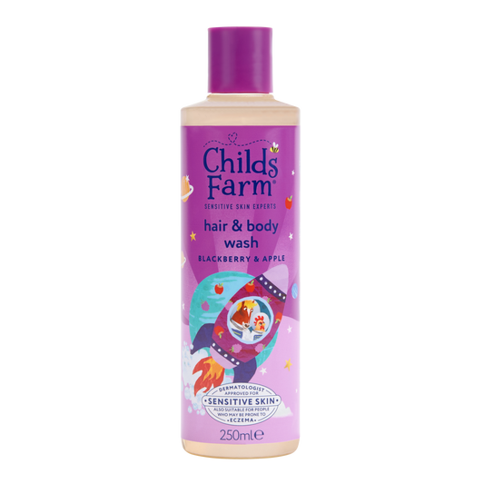 Childs Farm Umývacia emulzia na vlasy a telo černica a jablko, 250 ml