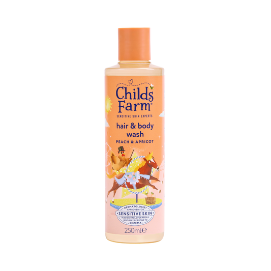Childs Farm Umývacia emulzia na vlasy a telo - broskyňa a marhuľa, 250 ml