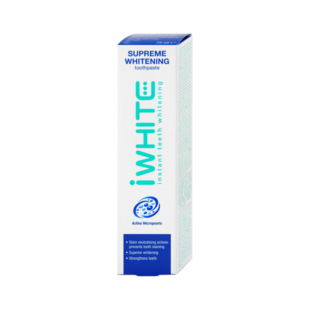 iWhite Bieliaca zubná pasta Supreme Whitening, 75 ml