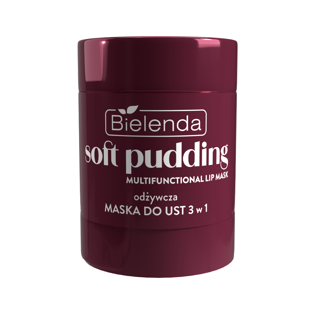 Bielenda SOFT PUDDING Výživná maska na pery 3v1, Very Cherry, 12 g