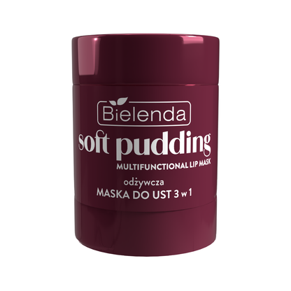 Bielenda SOFT PUDDING Výživná maska na pery 3v1, Very Cherry, 12 g