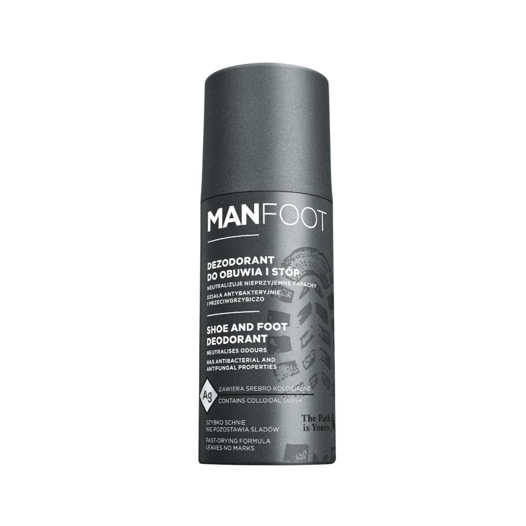 MANFOOT Dezodorant na obuv a nohy so striebrom, 150 ml