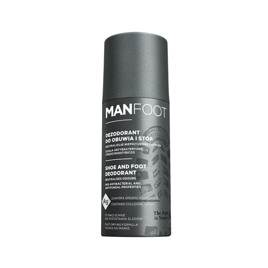 MANFOOT Dezodorant na obuv a nohy so striebrom, 150 ml