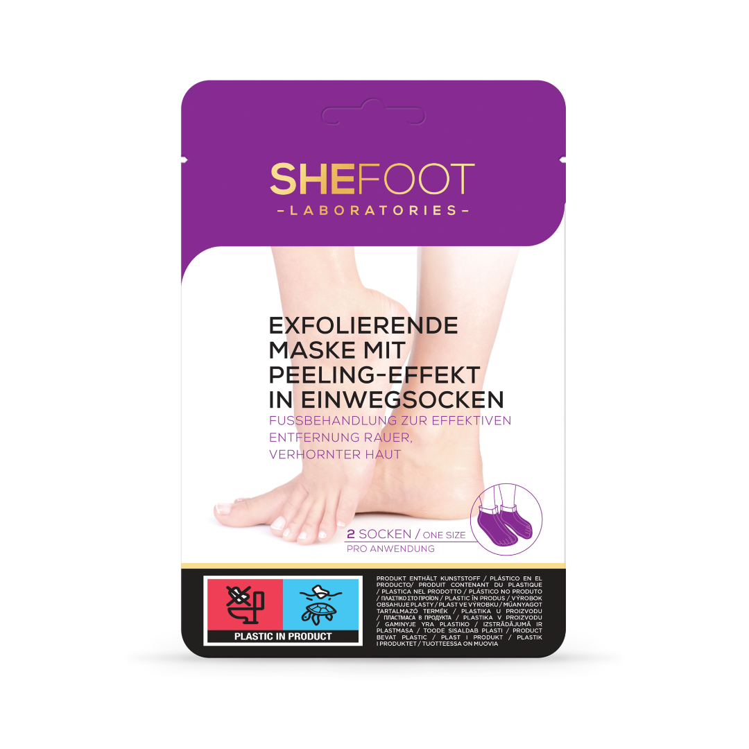 SheFoot Exfoliačná maska (ponožky)na nohy, 1 ks