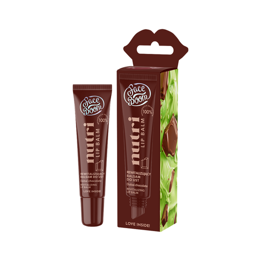 FaceBoom revitalizačný balzam na pery DUBAI CHOCOLATE, 10 g