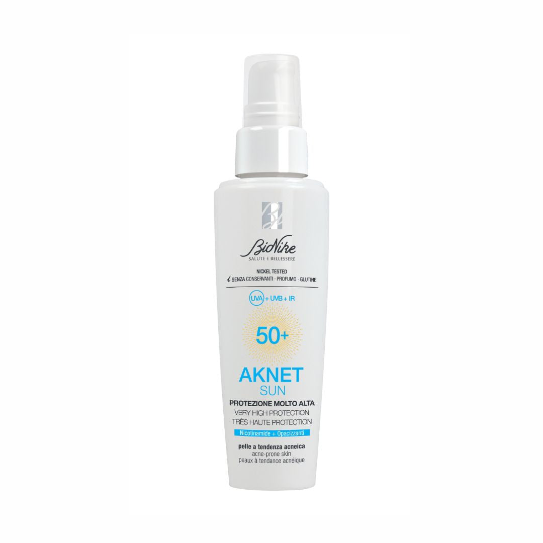 BioNike AKNET SUN 50+ krém na foto ochranu aknóznej pokožky, 50 ml