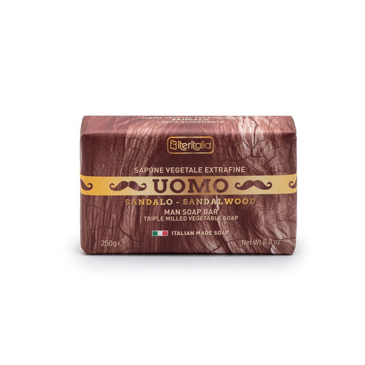 Iteritalia Rastlinné mydlo pre mužov - Santalové drevo, 250g