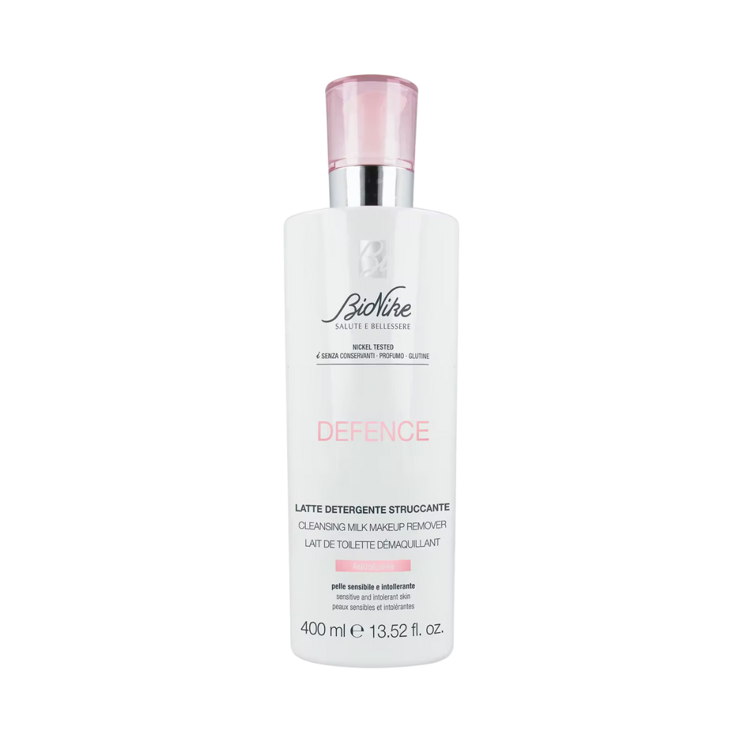 BioNike DEFENCE Čistiace mlieko na tvár, oči a pery, 400 ml