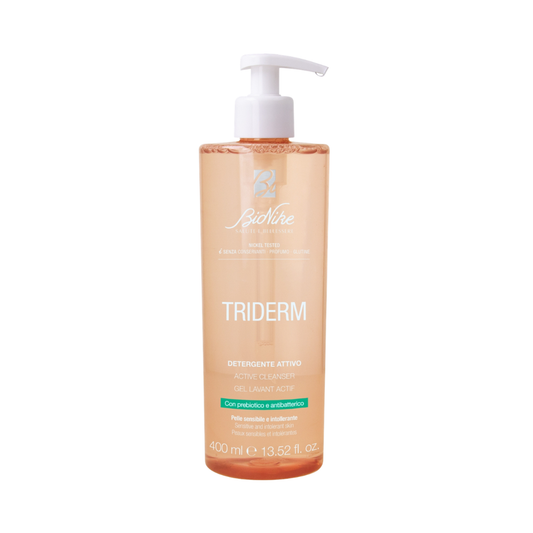 BioNike TRIDERM Čistiaci gél s prebiotikami a antibakteriálnymi účinkami, 400/750 ml