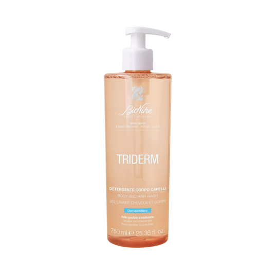 BioNike TRIDERM Sprchovací gél telo, vlasy 400/750 ml