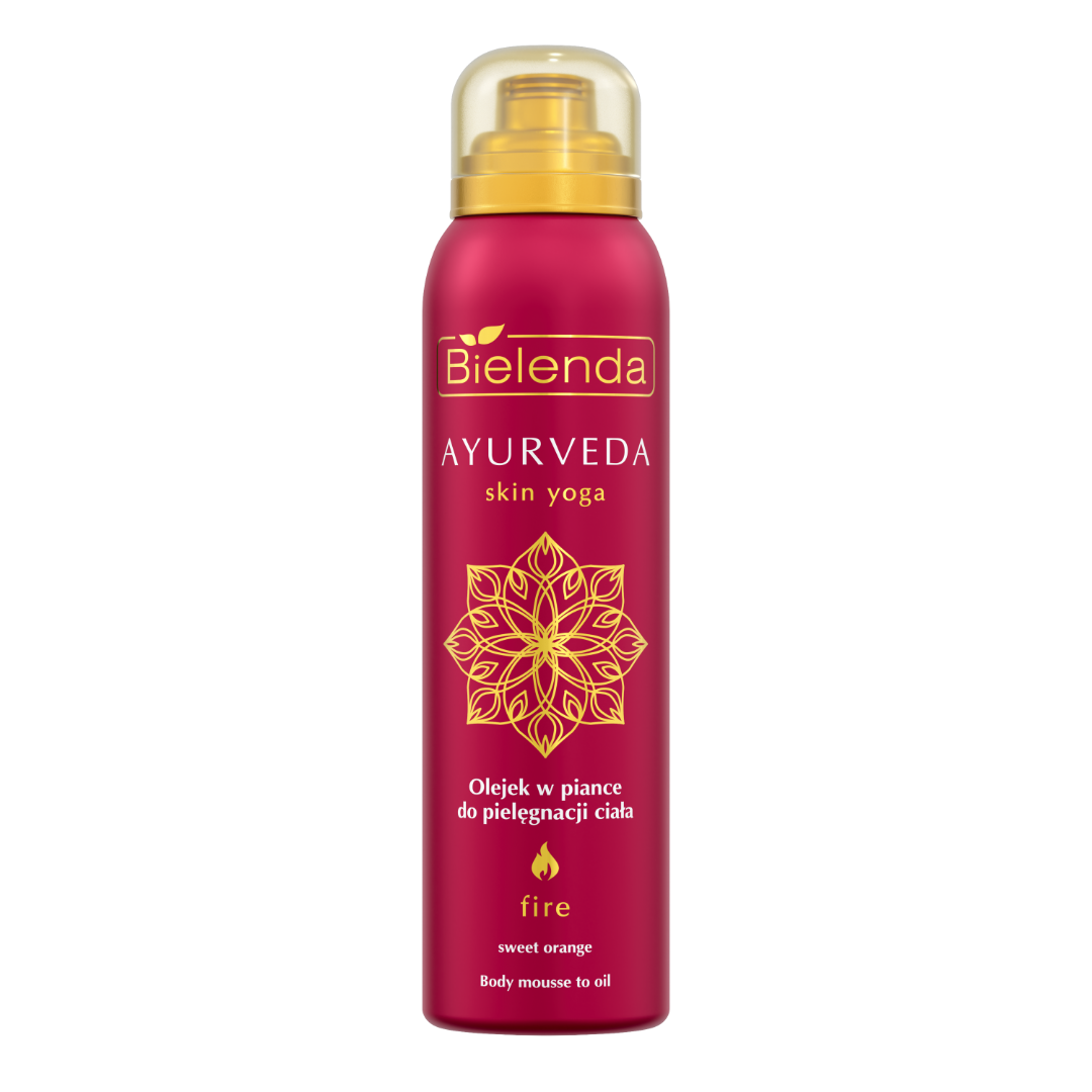 Bielenda AYURVEDA SKIN YOGA Telová olejová pena po kúpeli, pomaranč, citrón, borievka, 150 ml