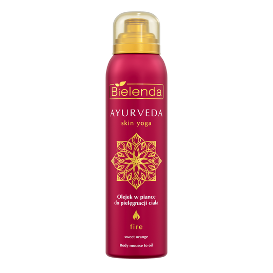 Bielenda AYURVEDA SKIN YOGA Telová olejová pena po kúpeli, pomaranč, citrón, borievka, 150 ml