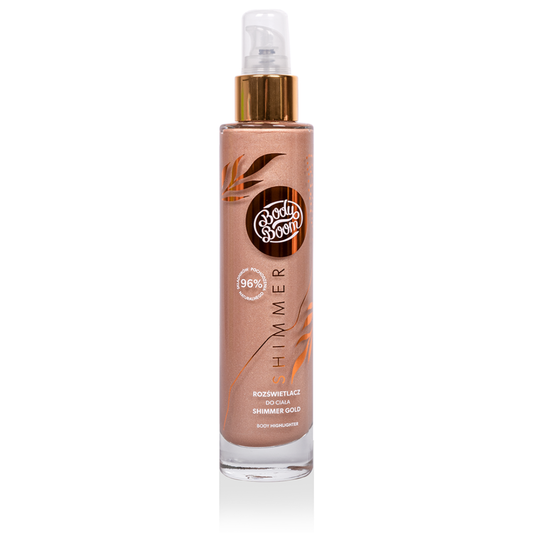 BodyBoom Rozjasňujúci telový púder na telo SHIMMER GOLD, 100 ml