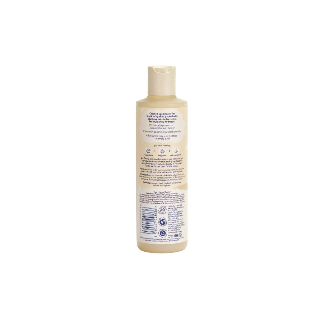 Childs Farm Oat Derma Bublinkový kúpeľ bez parfumácie, 250 ml