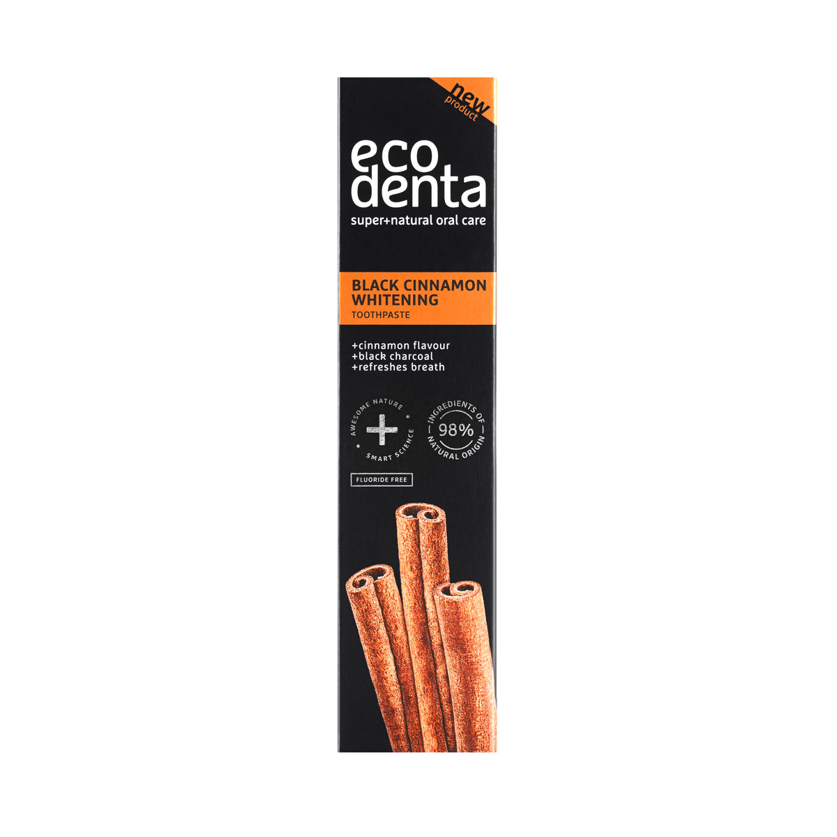 ECODENTA Čierna zubná pasta s príchuťou škorice