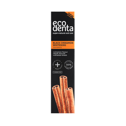 ECODENTA Čierna zubná pasta s príchuťou škorice