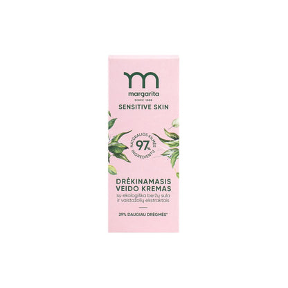 MARGARITA SENSITIVE SKIN Hydratačný krém na tvár s organickou brezovou šťavou a bylinnými výťažkami, 50ml