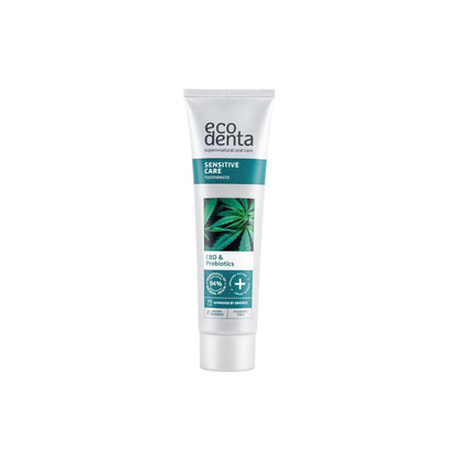 ECODENTA sensitive zubná pasta s CBD a probiotikami, 100 ml