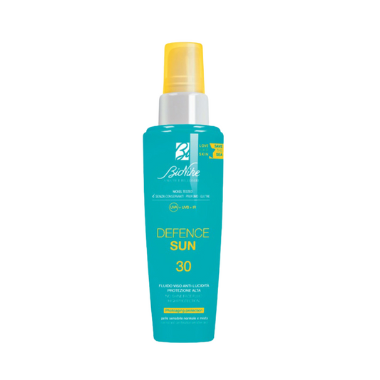 BioNike DEFENCE SUN 30+,  Zmatňujúci fluidný opaľovací krém na tvár, 50 ml