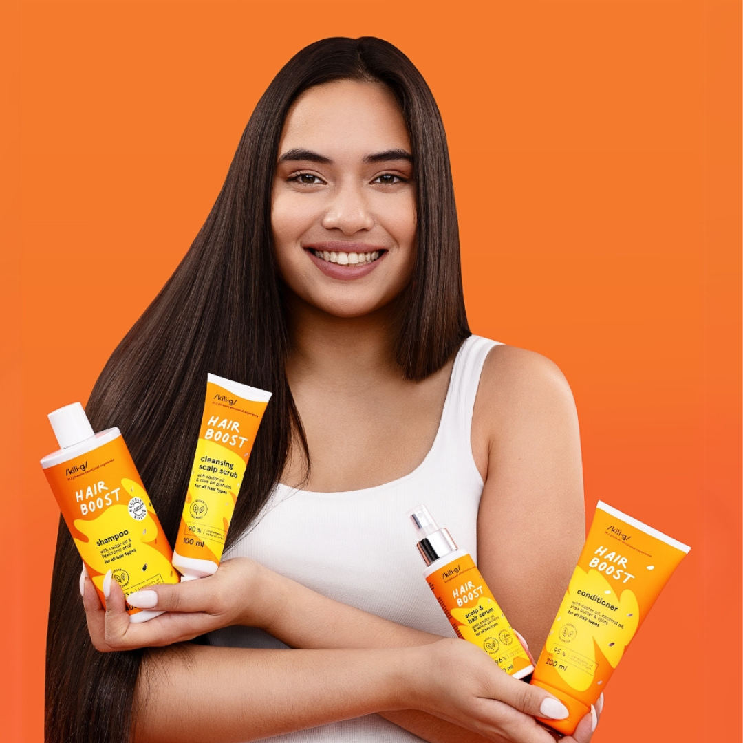 KILIG HAIR BOOST šampón s ricínovým olejom 400 ml