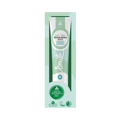 BEN&ANNA Zubná pasta tuba WHITE, 75 ml