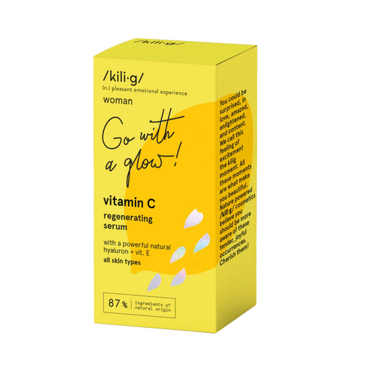 KILIG Regeneračné sérum s vitamínom C, s kyselinou hyalurónovou a vitamínom E, 30 ml