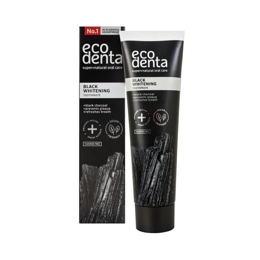 ECODENTA Čierna zubná pasta na bielenie zubov, 100 ml