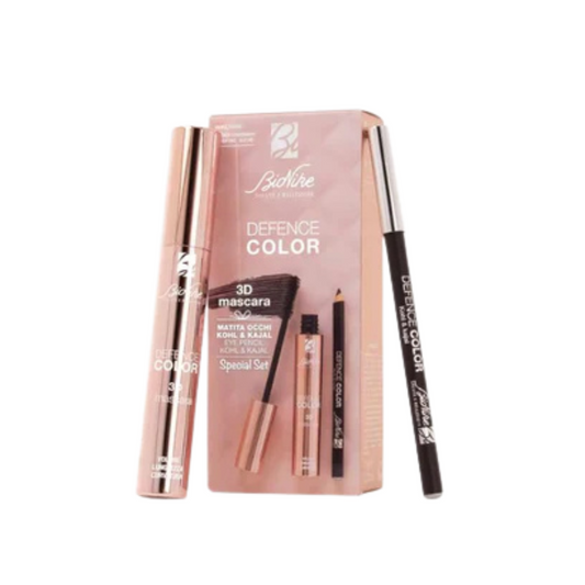 BioNike DEFENCE COLOR Špeciálny set 3D Maskara a Ceruzka na oči Odtieň čierna