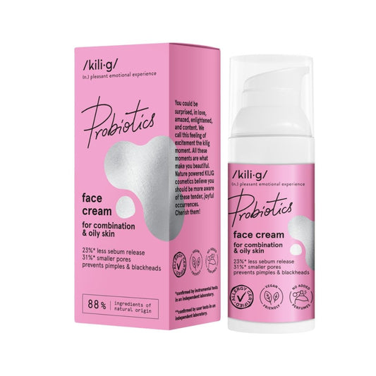 KILIG pleťový krém s probiotikami pre zmiešanú a mastnú pleť, 50 ml