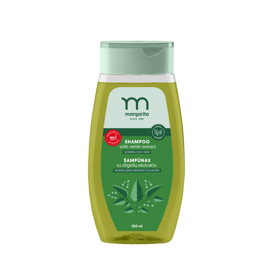 MARGARITA Šampón so žihľavovým extraktom na normálne a mastné vlasy 250/500 ml