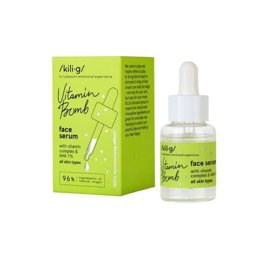 KILIG Koncentrované sérum s vitamínovým komplexom a prírodnými AHA kyselinami, 30 ml (01/2027)